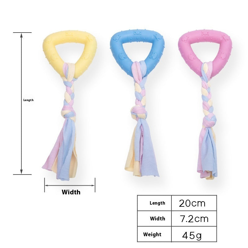 Cat Scratcher with Cloth Strip and Ring for Furniture - Teleplus cloth strip ring triangle circle