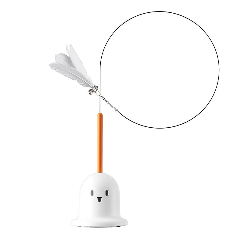 Cat Teaser Toy with Feathers Fresh Green Ziplock Packaging for Interactive Play - Teleplus cat teaser