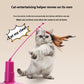Cat Teaser Wand Pink Fly Rotator Interactive Toy for Cats - Teleplus cat teaser