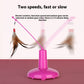 Cat Teaser Wand Pink Fly Rotator Interactive Toy for Cats - Teleplus cat teaser