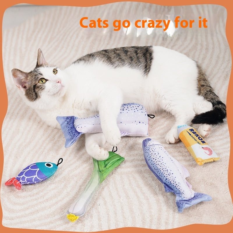 Catnip Plush Toy for Cats Interactive Cat Soft Stuffed Pet