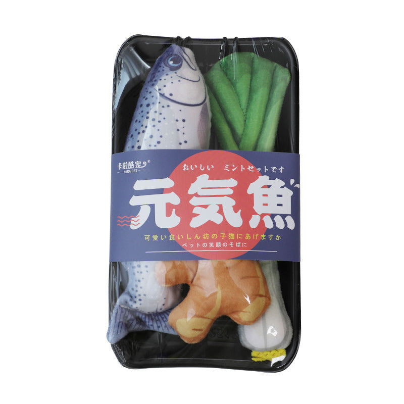 Catnip Plush Toy for Cats Interactive Cat Soft Stuffed Pet