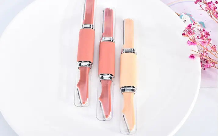 Double Head Macro Eyebrow Trimmer Ladies Portable Anti-scratch Long Head