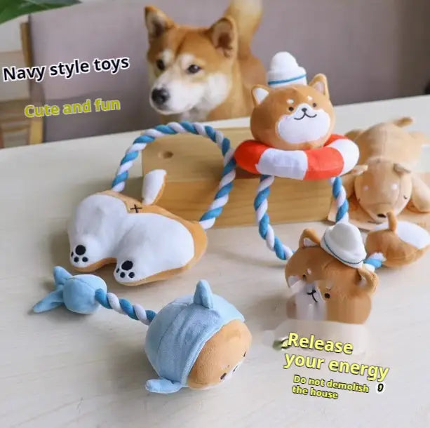 Pehmo koiran leluja söpö Xiaojiu Animal Chew -lelu pienille ja keskisuurille koirille