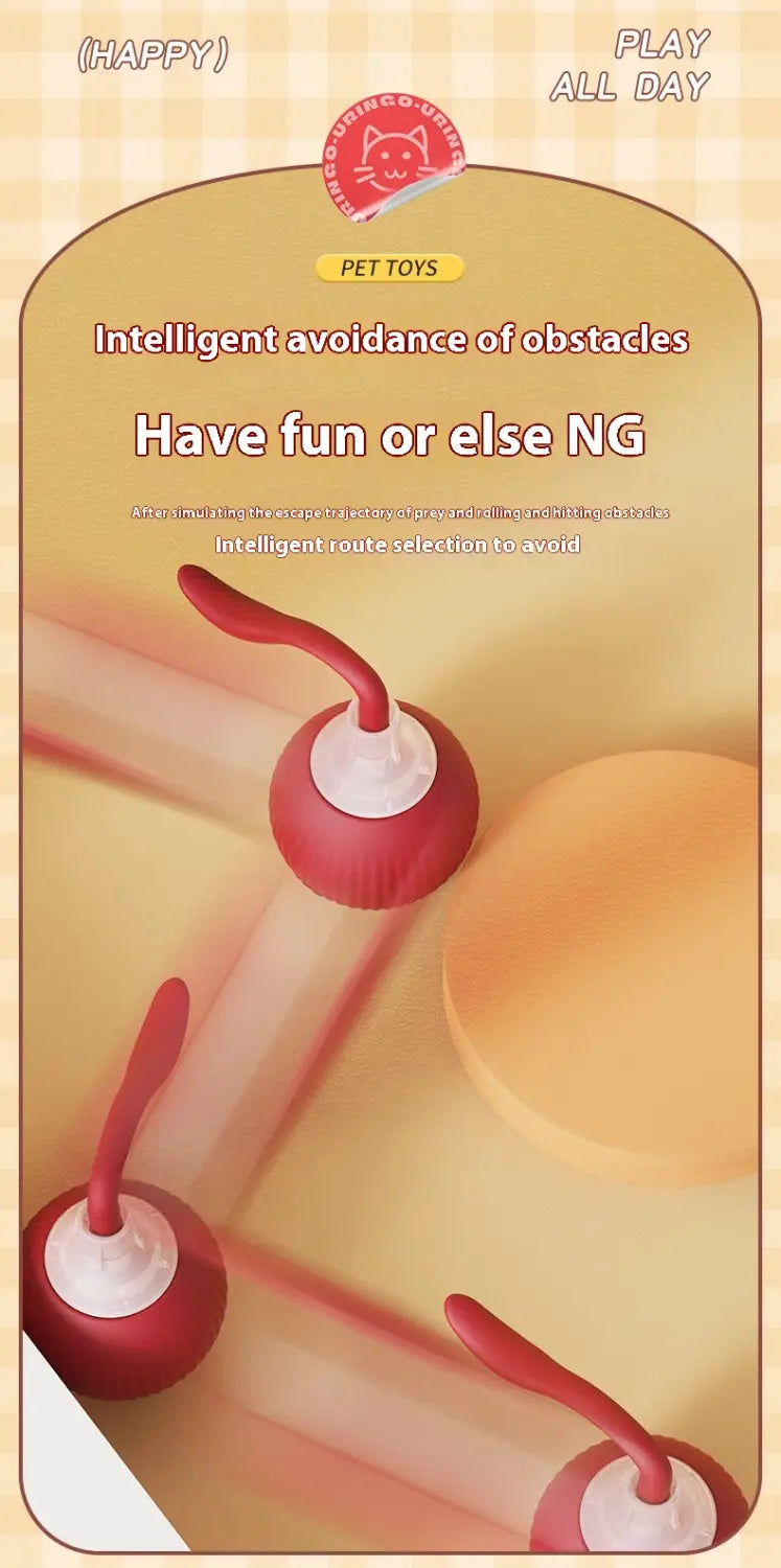 Interaktiivinen kissan kiusallinen pallolelu korkean energian kissojen mattoystävälliselle