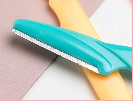 Rustfritt Stål Rund Blandet Farge Øyebryn Trimming Kniv