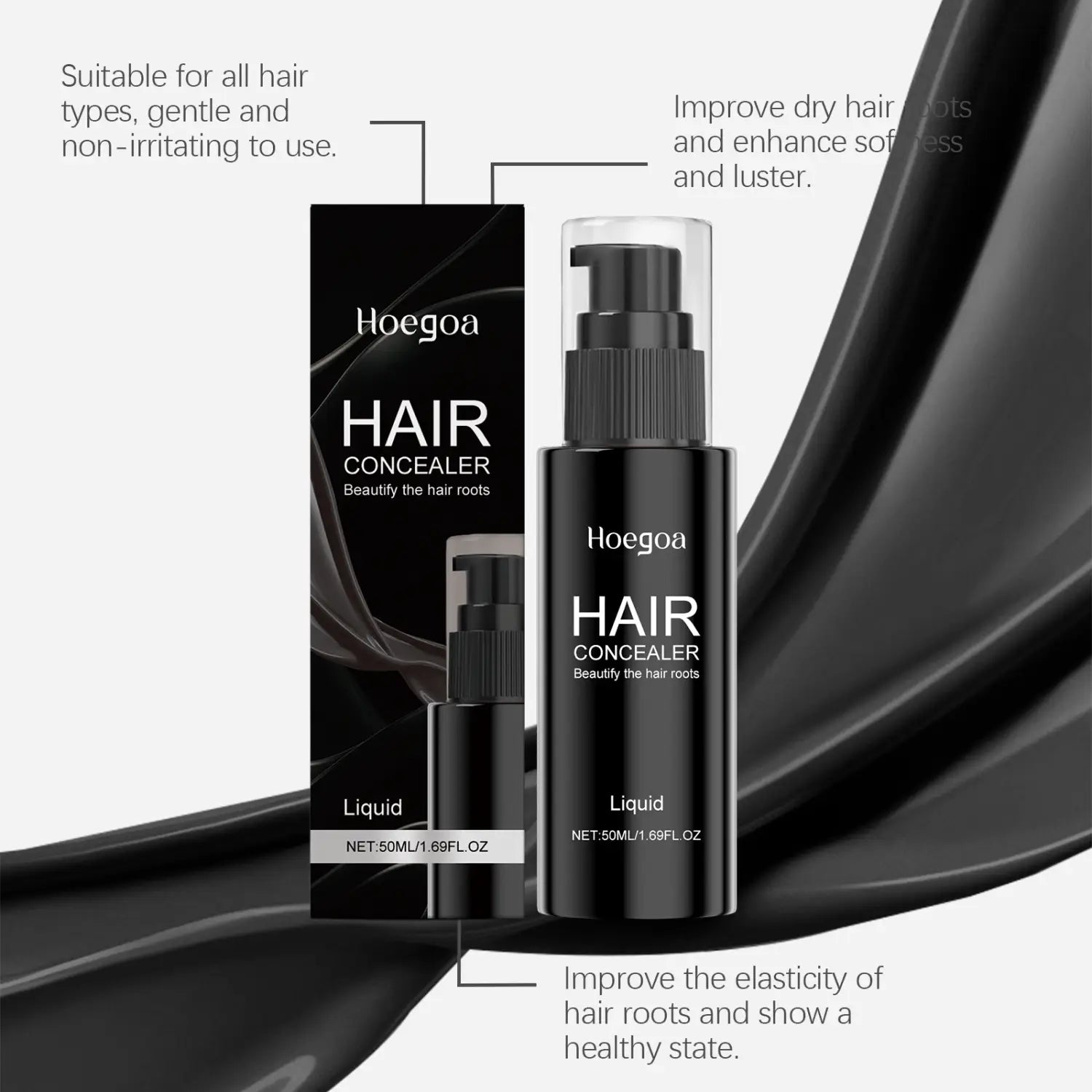 Concealer lichid pentru păr pentru subțierea cu acid hialuronic 50 ml