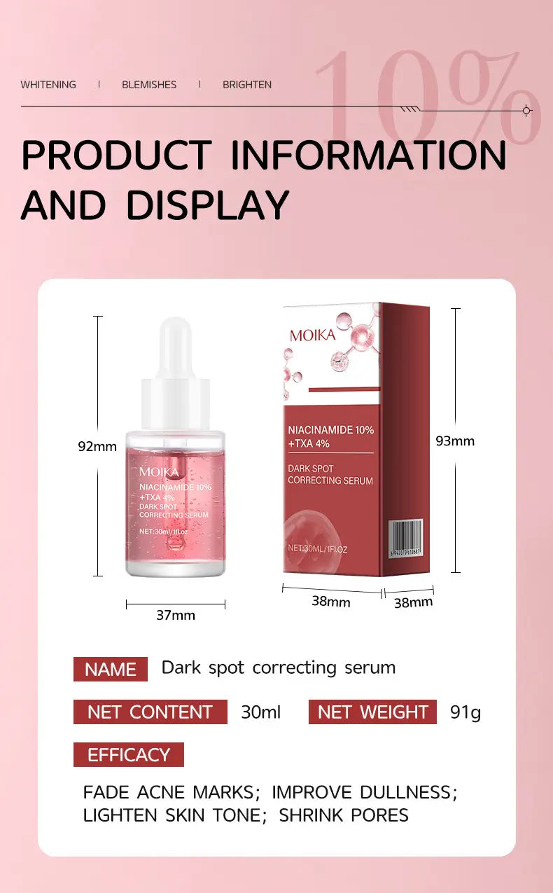 Siero occhio nicotinamide per illuminazione della pelle e riduzione del cerchio scuro