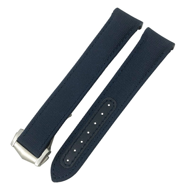 Nylon Canvas Leather Strap With Metal Buckle