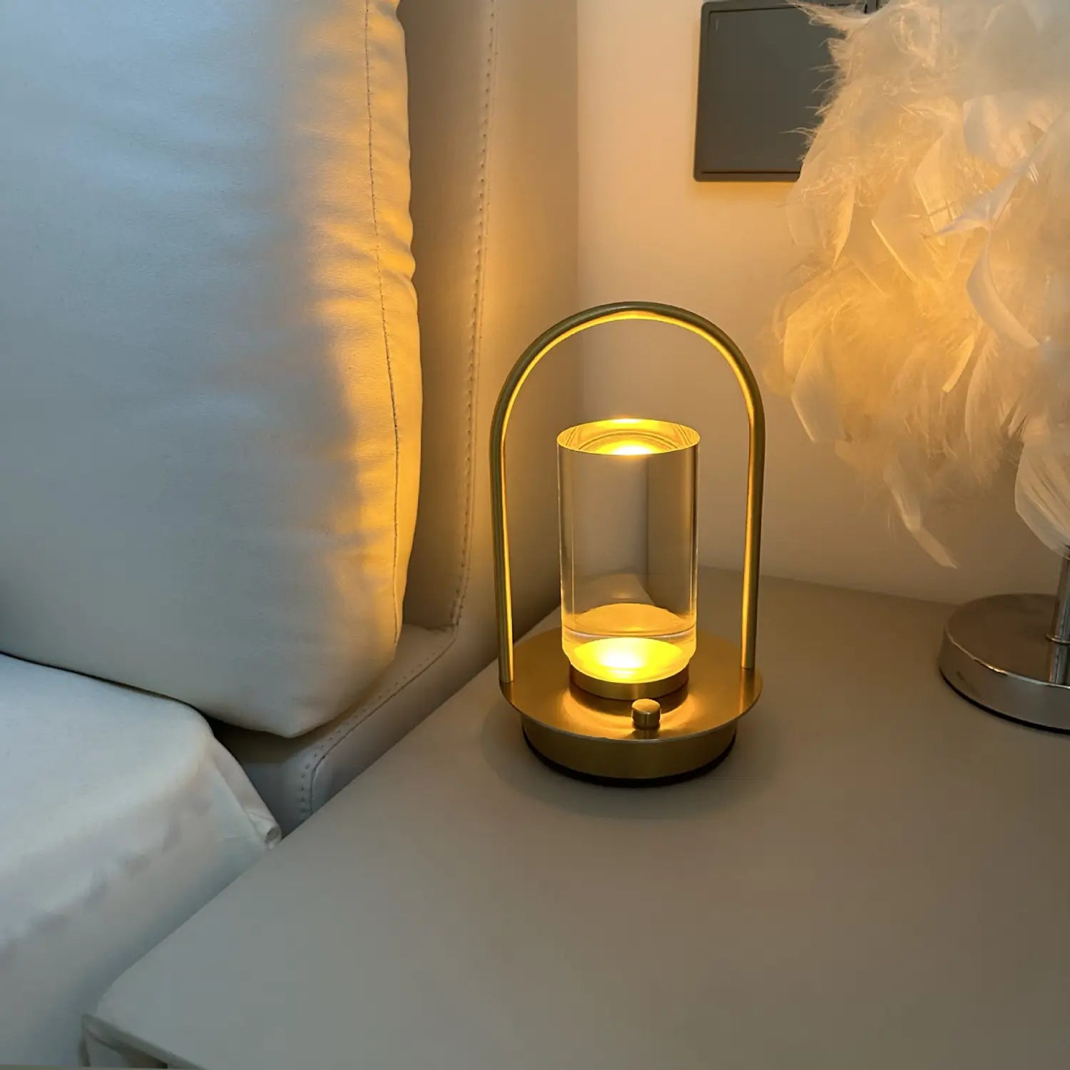 Portable Ambience Light LED Small Night Lamp with Rechargeable Battery