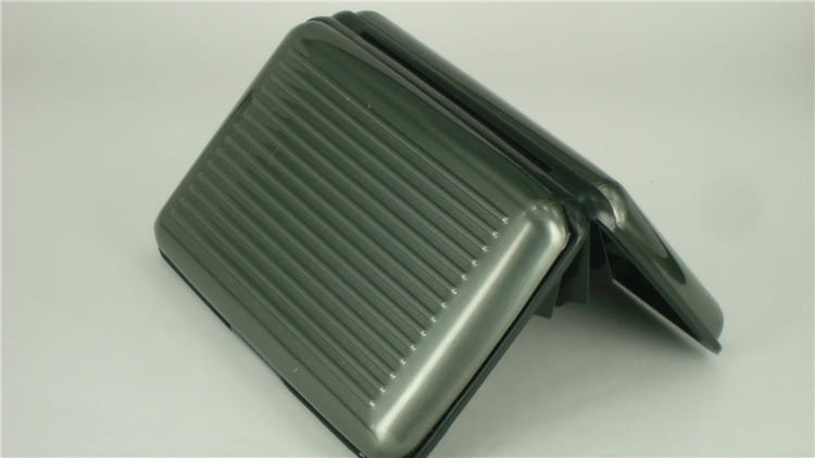 Aluminum Alloy Storage Box with Stripes for Home Organization in the United States