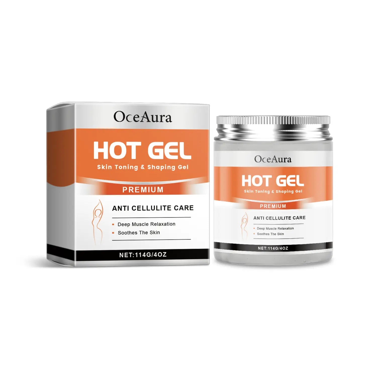 Skin Toning Shaping Gel with Ginger Root Oil and Natural Extracts