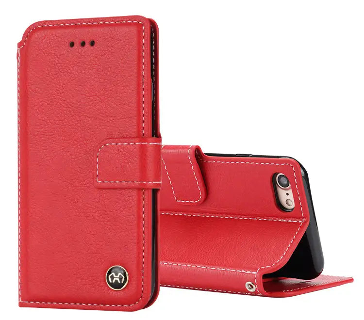 Flip phone leather case wallet