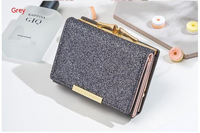 Korean Version Fashion Shiny Surface Multiple Card Slots Student Wallet - Shiny J001-3 Wallet: Student Life Just Got