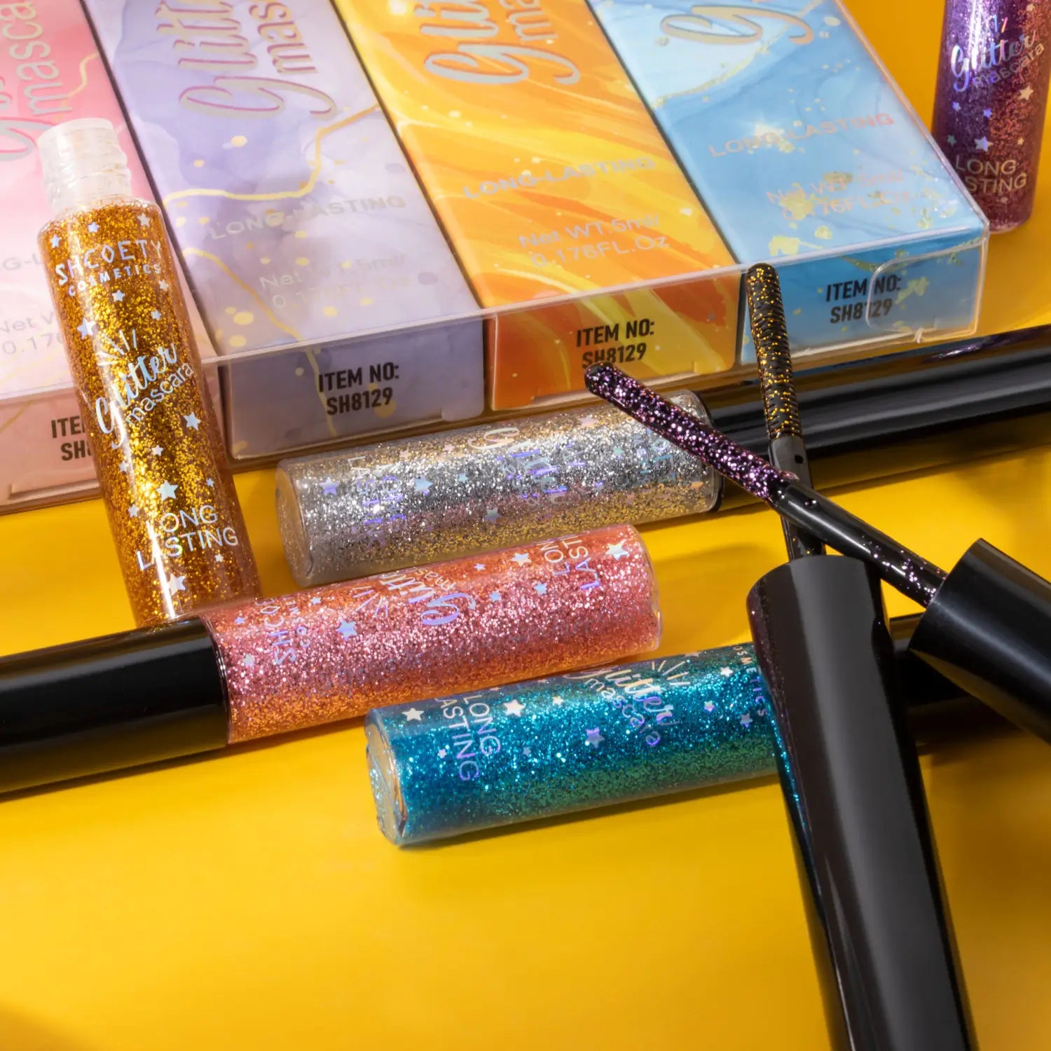 Peruca cu ondulare lungă cu apă cretă în auriu roz gri de fier albastru purpuriu pentru vânzări de export