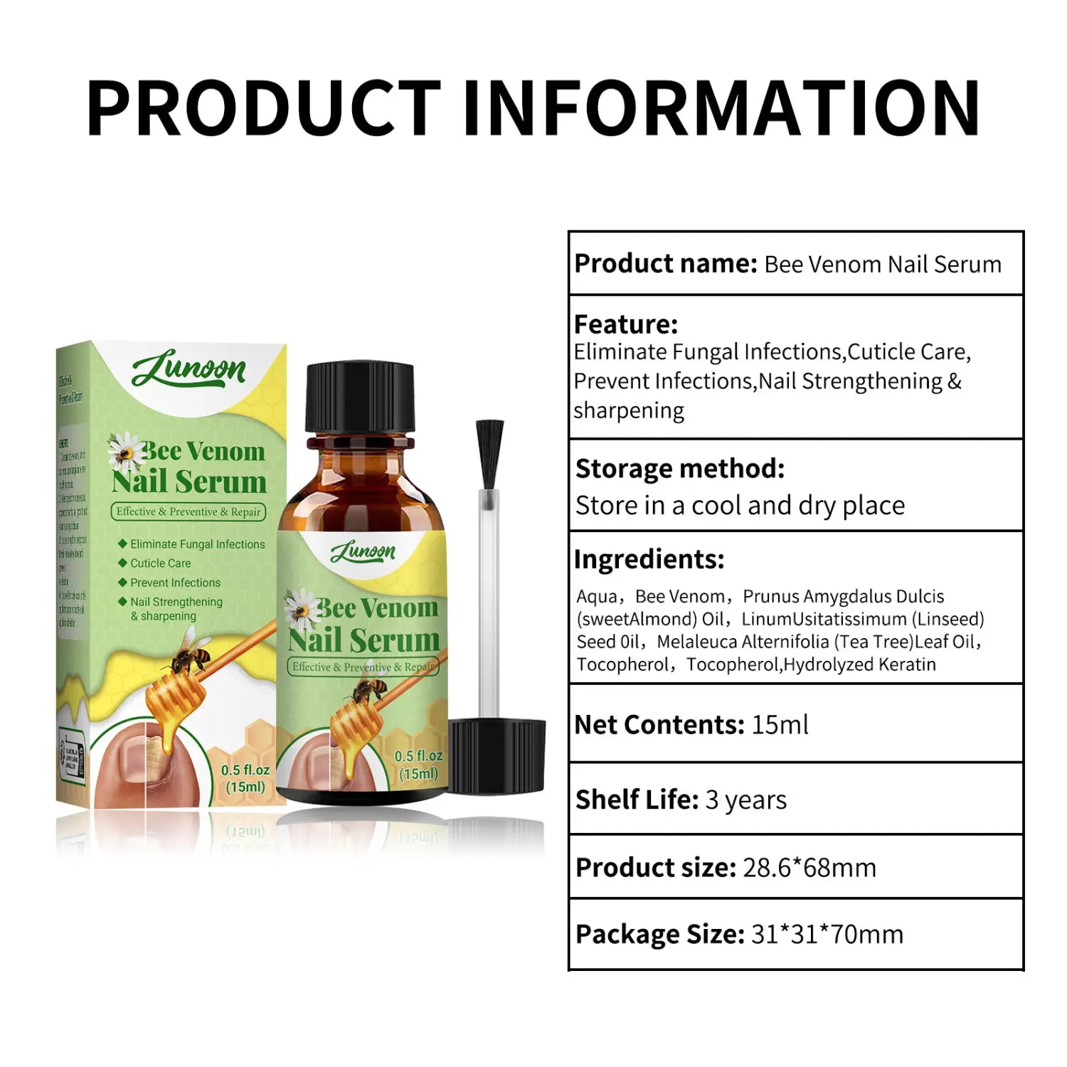 Foot Cleaning Repair Softening Care Solution in Brown Bottle 15ml