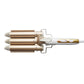 Ceramic Glaze Large Three-Tube Curling Iron with Egg Roll Stick Design - ceramic glaze large egg roll stick three