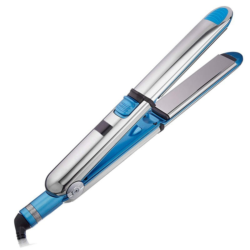 Ceramic Hair Straightener with Bangs Pull Plate for Wet and Dry - Teleplus straight clip ceramic hurt hair bangs pull