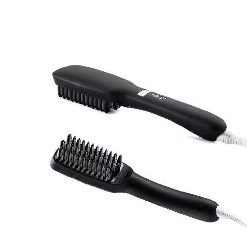 Ceramic Massage Comb and Buckle Hair Straightener with Temperature Control - Teleplus massage comb ceramic buckle hair
