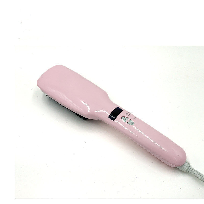 Ceramic Massage Comb and Buckle Hair Straightener with Temperature Control - Teleplus massage comb ceramic buckle hair
