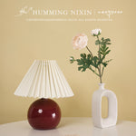 Ceramic Pleated Table Lamp Nordic Bedside Creative Night Light - Teleplus pleated table lamp nordic bedside ceramic