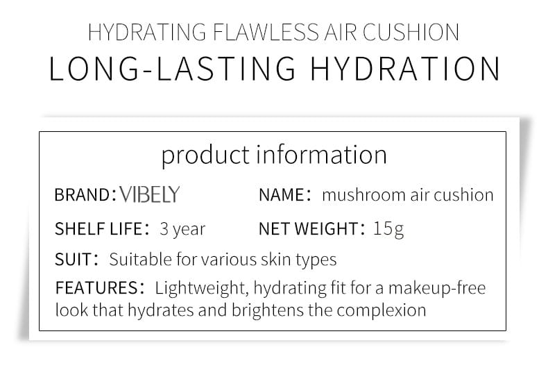 Waterproof Concealer Air Cushion for Oil Control and Instant Discoloration Cover
