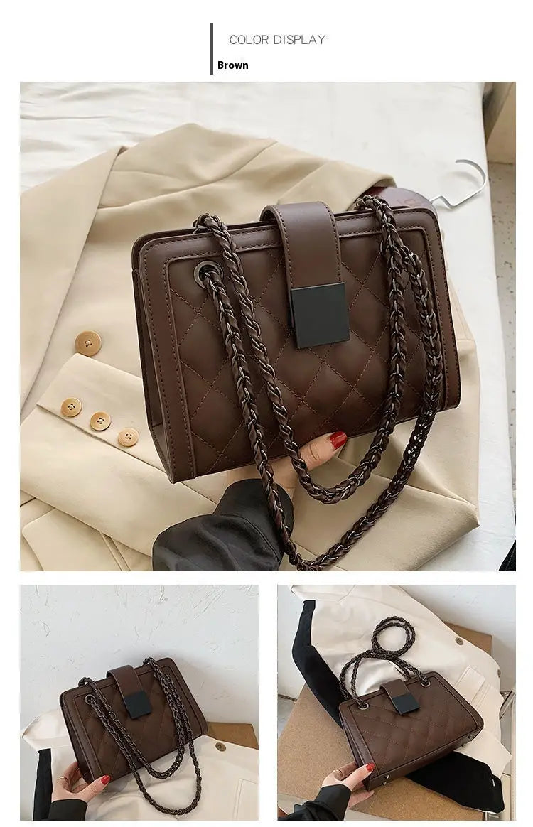 Fashion Small Chain Bag for Winter Travel with PU and Corduroy Options