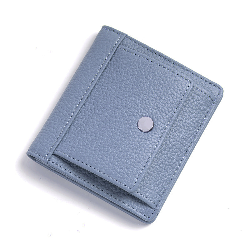 Women’s Wallet Short Thin Card Holder Women’s High Sense Mini And Simple Coin Purse - Light Green Wallet