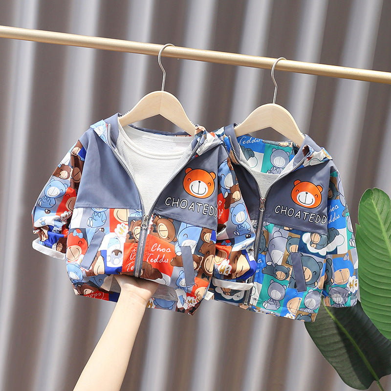 Boys And Girls Korean Style Trendy Small And Medium Children’s Jackets Baby Autumn Clothes