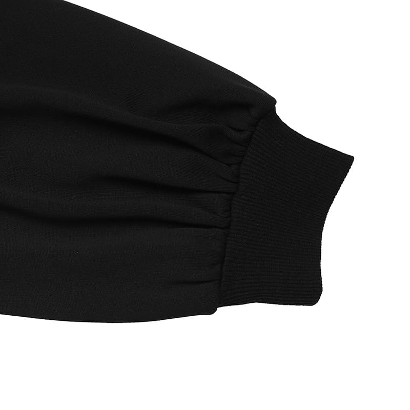 Fekete szív pulóver pulóver nők aranyos pamut kötött hosszú ujjú teteje