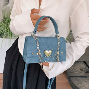 Chain Shoulder Bag for Autumn Fashion Love and Urban Style - autumn fashion love chain shoulder bag