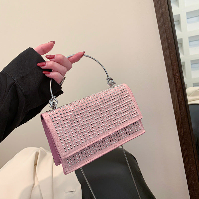 Chain Shoulder Bag Trendy Simple Synthetic Leather with Sandwich Pocket - Teleplus chain shoulder bag trendy simple