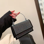 Chain Shoulder Bag Trendy Simple Synthetic Leather with Sandwich Pocket - Teleplus chain shoulder bag trendy simple