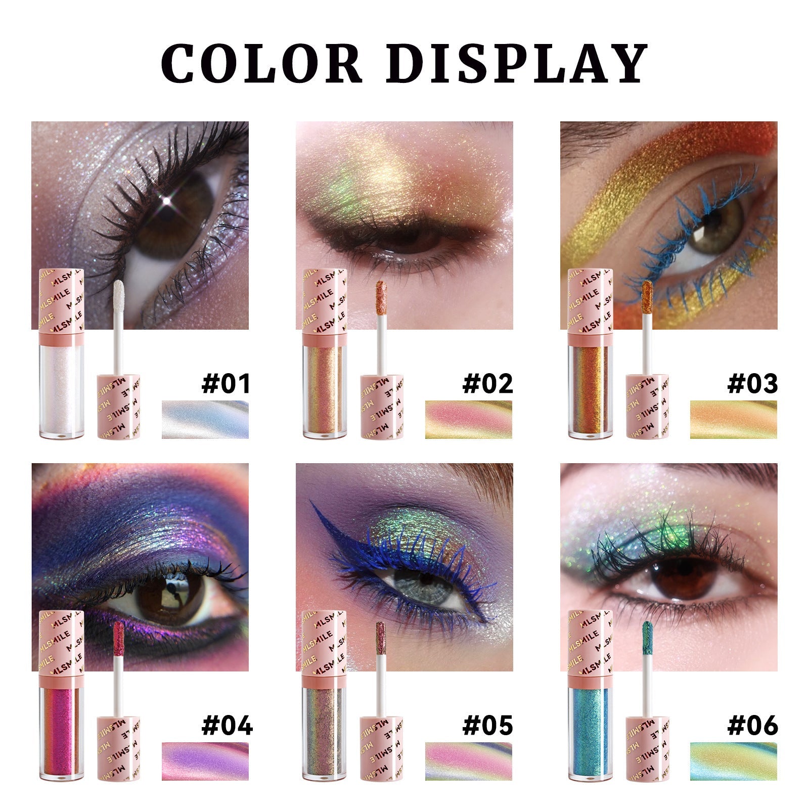 Chameleon Eye Shadow Kit Pearlescent Liquid Set in Pink and Purple - Teleplus chameleon eye shadow kit pearlescent