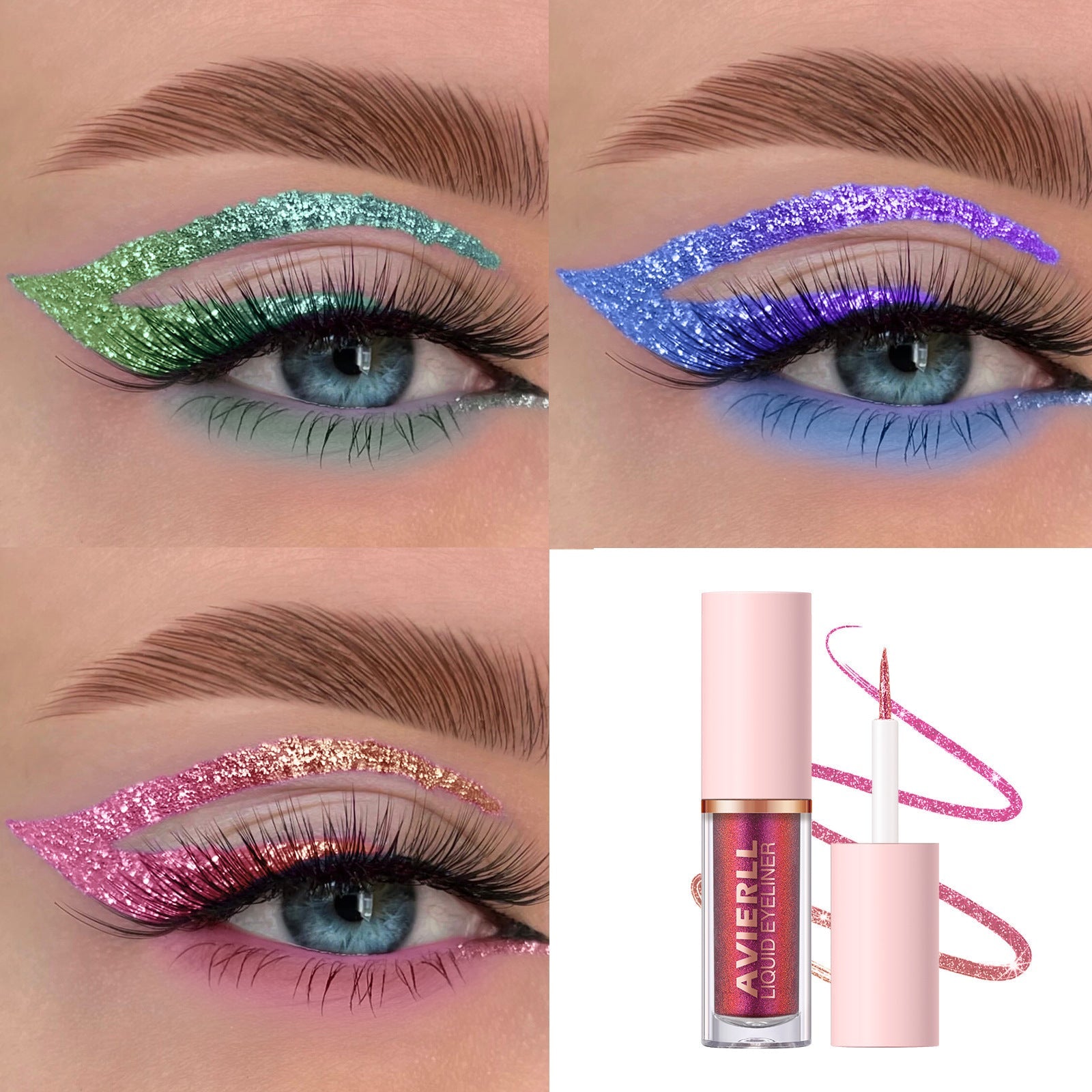 Chameleon Liquid Eyeliner Sets with 3 and 8 Colors for Universal Skin - Teleplus chameleon liquid eyeliner sets set b