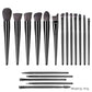 Champagne Makeup Brushes Set with Solid Wood Handles for Suitable Application - Teleplus champagne makeup brushes suit