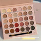 Champagne Rose Brown Eye Shadow Plate with 30 Colors for Neutral Looks - Teleplus champagne rose brown eye shadow plate