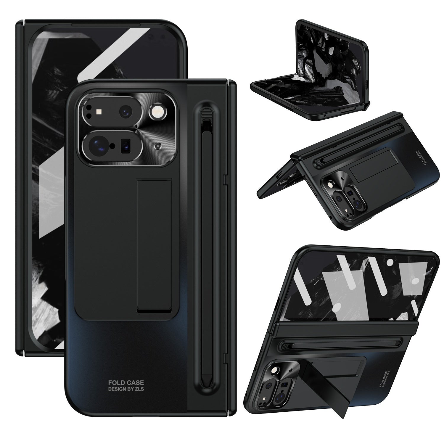Changhong Series ZI ROSALO Phone Case with Shell Membrane Integrated for Pixel 9 Pro Fold - Teleplus pixel pro fold