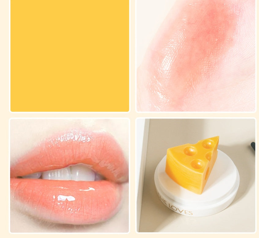 Cheese Moisturizing Lip Balm Anti-dry Lip Patches Lip Enhancer Mask Nourishing Lip Care Lip Plumper - Cheese