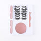 Chemical Fiber Double Tube Eyelash Set with Mirror and Eyeliner - Teleplus double tube eyelash suit magnet