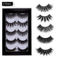 Chemical Fiber False Eyelashes 5 Pairs Thick Natural Curling - chemical fiber false eyelashes natural curling
