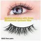 Chemical Fiber KK02 Lengthened False Eyelashes with Four Pairs for Eye Tail Lengthening - Teleplus eye tail lengthened