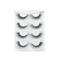 Chemical Fiber KK02 Lengthened False Eyelashes with Four Pairs for Eye Tail Lengthening - Teleplus eye tail lengthened