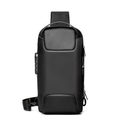 Men Shoulder Bag with Zipper Internal Mobile Phone Pocket Medium Square - Chest for Business or Fun chest bag men