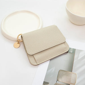 Chic Multiple Card Short Wallet with Magnetic Snap in Polyester and PU - for Stylish Mishaps short chic multiple card