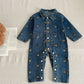 Child Bear Denim Jumpsuit - Child Bear Denim Jumpsuit for Tiny Adventurers