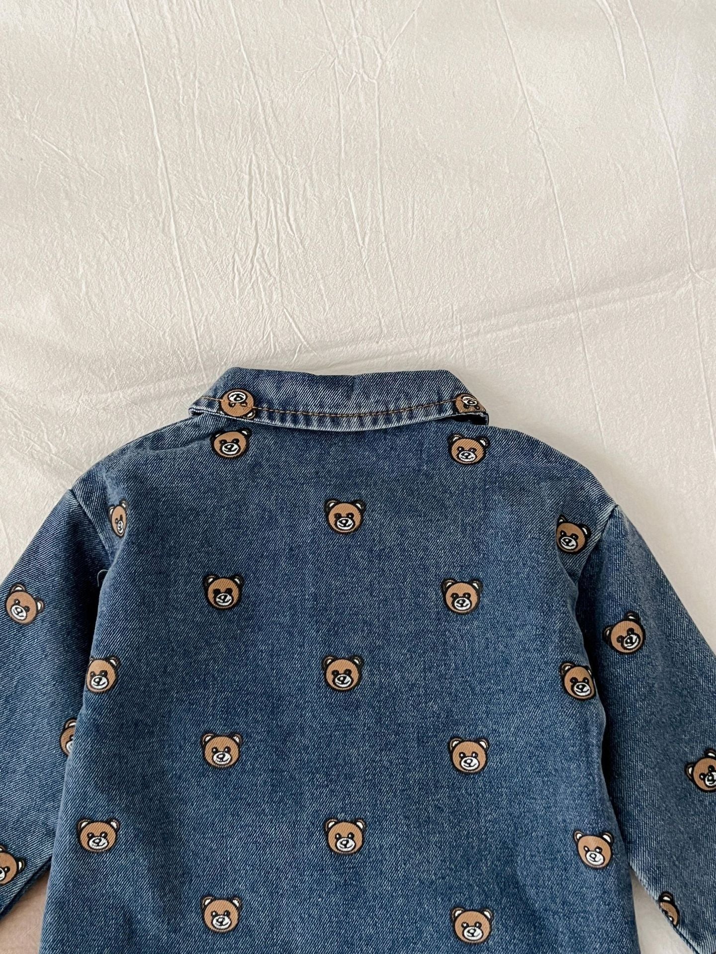 Child Bear Denim Jumpsuit - Child Bear Denim Jumpsuit for Tiny Adventurers