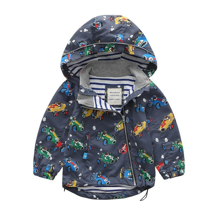 Child Hooded Trench Coat for Boys and Girls Suitable Spring Autumn - Teleplus hooded trench coat
