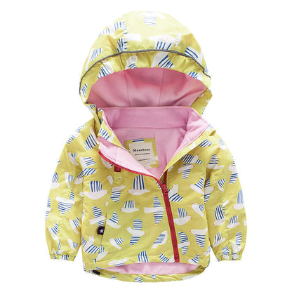 Child Hooded Trench Coat for Boys and Girls Suitable Spring Autumn - Teleplus hooded trench coat