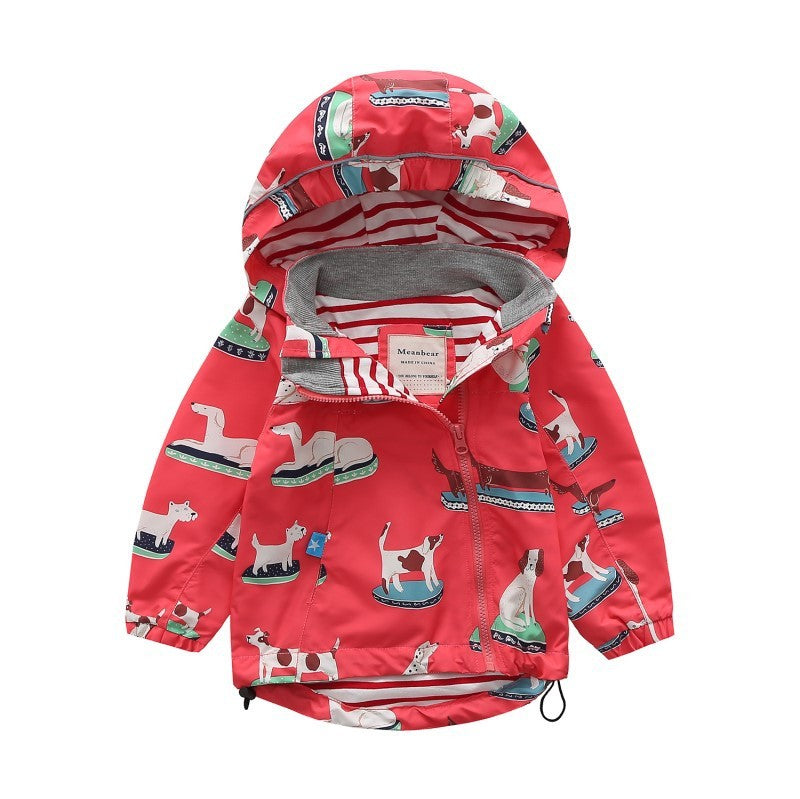 Child Hooded Trench Coat for Boys and Girls Suitable Spring Autumn - Teleplus hooded trench coat